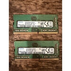 (2) - SAMSUNG 8GB 1Rx8 PC4-2666V-SA1-11 SODIMM RAM